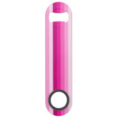 Warme rosa Schattenstreifen Speed Flaschenöffner (Rückseite)