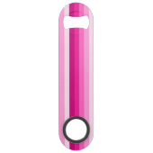 Warme rosa Schattenstreifen Speed Flaschenöffner (Vorderseite)