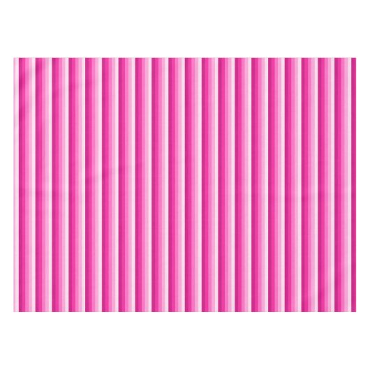 Warme rosa Schattenstreifen Tischdecke (Vorderseite (Horizontal))