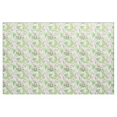 Warme rosa Schere grüne Palmfronten Stoff (Fat Quarter (45,7 x 55,9 cm))