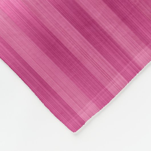 Warme rosa Streifen Fleecedecke (Ecke)