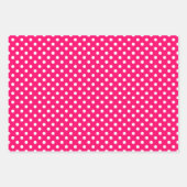 Warme rosa Streifen Geschenkpapier Set (Vorderseite)