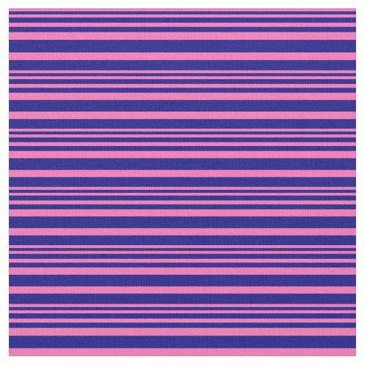 Warme Rosa und blaue Streifen Stoff (Nahaufnahme)