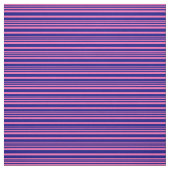 Warme Rosa und blaue Streifen Stoff (Muster)