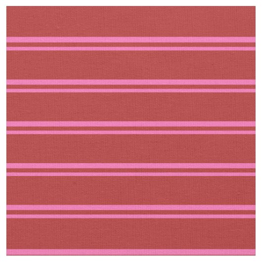 Warme rosa und rot farbige Linien Stoff (Nahaufnahme)