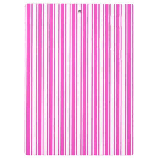 Warme, rosa und weiße Streifen aus Süßigkeiten Klemmbrett (Rückseite)
