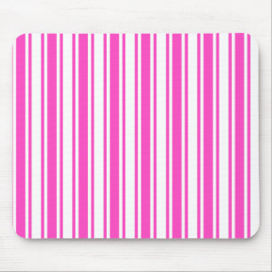 Warme, rosa und weiße Streifen aus Süßigkeiten Mousepad