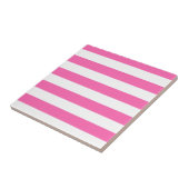 Warme Rosa und weiße Streifen Fliese (Seite)