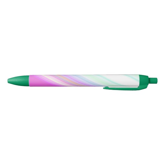 Warme, rosa und weiße Streifen Kugelschreiber (Unterseite)