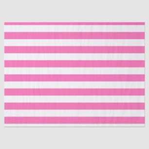 Warme Rosa und weiße Streifen Seidenpapier