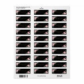 Warme Rosa Wasserfarbe Flora Bouquet Ristorante La (Vorne)