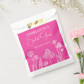 Warme rosa Wildblumen gezeichnet Geschenktütchen (Versiegelt)