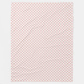 Warme Rose Gold Kariert Blanket für jede Jahreszei Fleecedecke (Vorderseite)