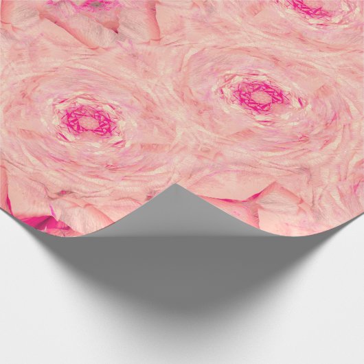 Warme Rosenbrosche Geschenkpapier (Ecke)