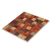 Warme Rosewood Seamless Pattern Keramik Tile Fliese (Seite)