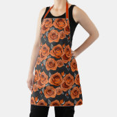 Warme Rostorange Rosen Schürze (InSitu)