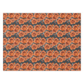 Warme Rostorange Rosen Tischdecke (Vorderseite (Horizontal))