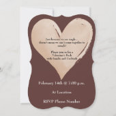 Warme rote und beige Wasserfarbe Champagnerflasche Save The Date (Rückseite)