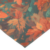 Warme rustikale Blätter - Boho Ästhetik Tischdecke (Schrägansicht)