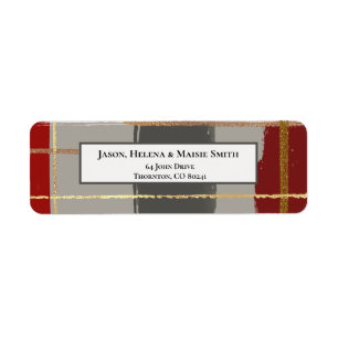 Warme rustikale Pinselstriche mit Gold Highlights