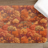 wärme Rustikale Wasserfarbenfallen Bäume | Boho Ae Badematte