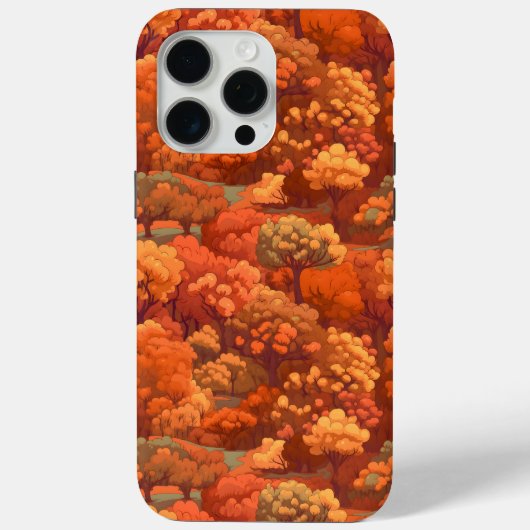 wärme Rustikale Wasserfarbenfallen Bäume | Boho Ae Case-Mate iPhone Hülle (Rückseite)