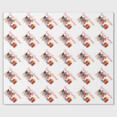 Warme Schals Geschenkpapier (Flach)