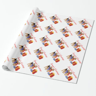 Warme Schals Geschenkpapier