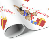 Warme Schals Geschenkpapier (Rolleneckpunkt)