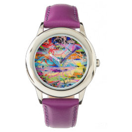 Warme Schichten von Lydia's Art Sangria Armbanduhr