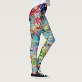 Warme Schichten von Lydia's Art Sangria Leggings