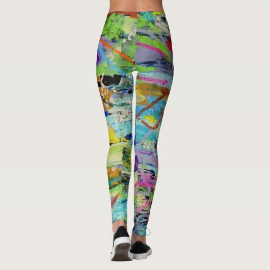 Warme Schichten von Lydia's Art Sangria Leggings (Rückseite)