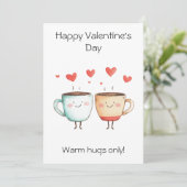 Warme Schläger nur! - Gemütlicher und Niedlicher V Karte (Stehend Vorderseite)