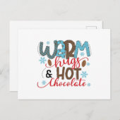 Warme Schläger und heiße Schokolade Postkarte (Vorne/Hinten)