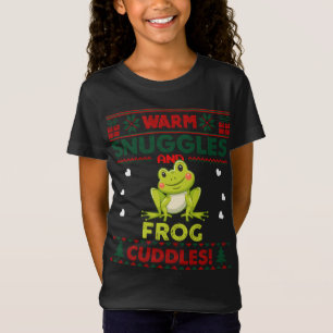 Warme Schnecken Frog Liebhaber Xmas Ugly Frosch We T-Shirt