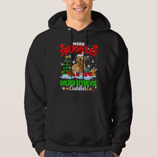 Warme Schnecken Golden Retriever Cuddles Hoodie (Vorderseite)