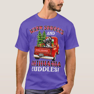 Warme Schnecken und Chihuahua Cuddles Ugly Weihnac T-Shirt
