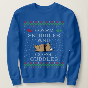 Warme Schnecken und Corgi Cuddles Ugly Sweater Sweatshirt