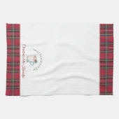 Warme Schokolade Kakao Personalisiert Name Weihnac Geschirrtuch (Horizontal)