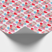 Warme Schokolade und Schlagpapier Geschenkpapier (Ecke)