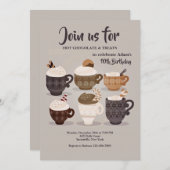 Warme Schokoladencreme Einladung (Vorne/Hinten)