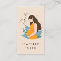Warme Schwangerenbetreuung Illustration Identity D