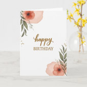 Warme Script-Geburtstagskarte Karte (Gelbe Blume)