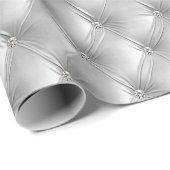 Warme Soft Gray Chic Imitate Velvet Geschenkpapier (Rolleneckpunkt)