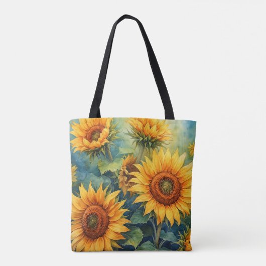 Warme Sonnenschein-Blume Tote Bag Tasche (Rückseite)