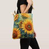 Warme Sonnenschein-Blume Tote Bag Tasche (Von Nahem)