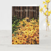 Warme sonnige Wunsch-Geburtstags-Karte Karte (Gelbe Blume)