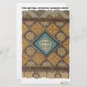 Warme Springs, AR Quapaw Dome Tiles Geschenkartike Briefpapier (Vorne/Hinten)