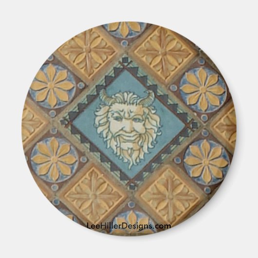 Warme Springs, AR Quapaw Dome Tiles Geschenkartike Magnet (Vorne)