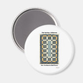 Warme Springs, AR the Maurice Tiles Gifts Apparel Magnet (Vorderseite/Rückseite)